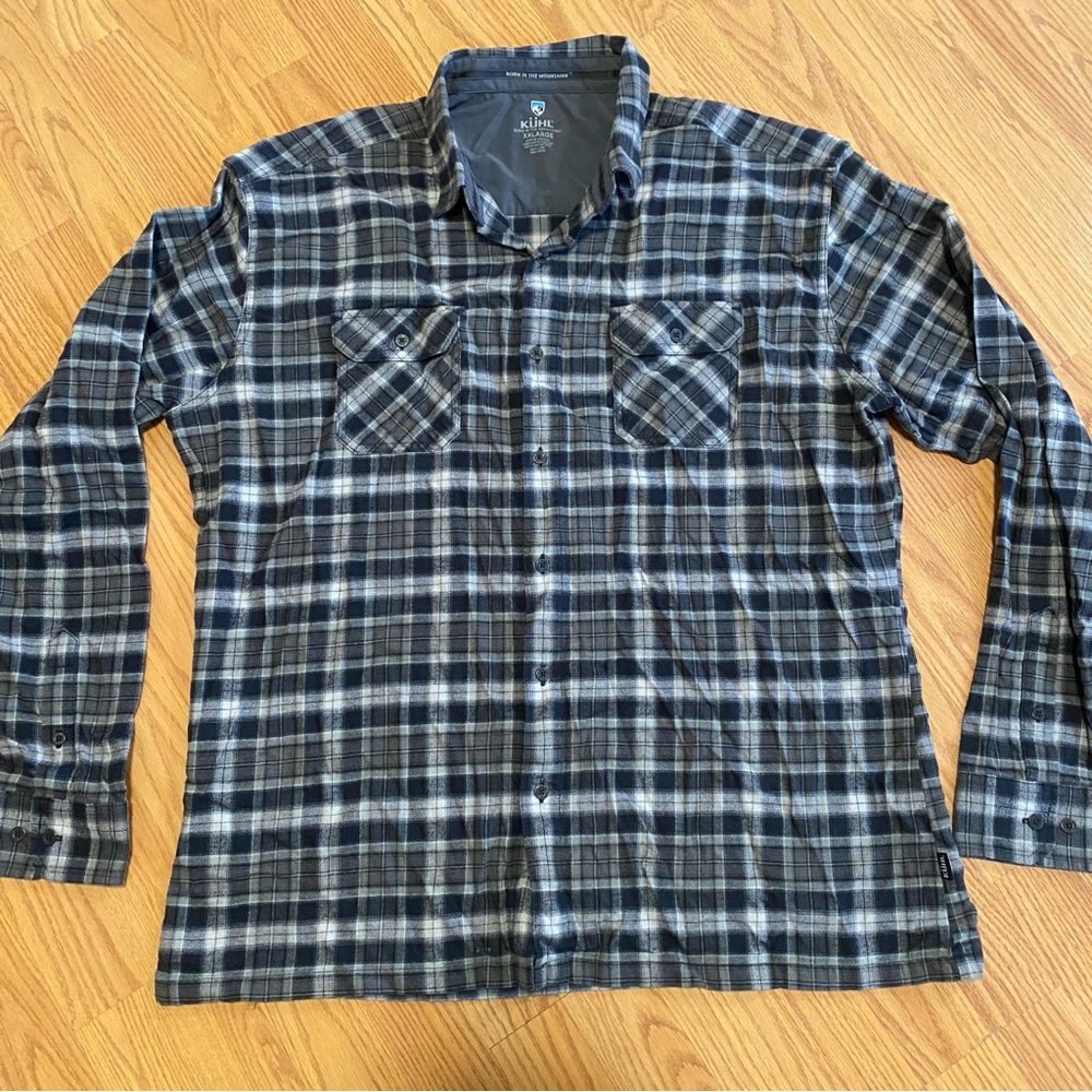 Kuhl Men’s XXL Plaid Flannel Shirt